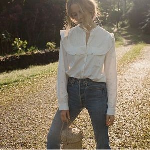 *Black* Doen Austin Eyelet Top